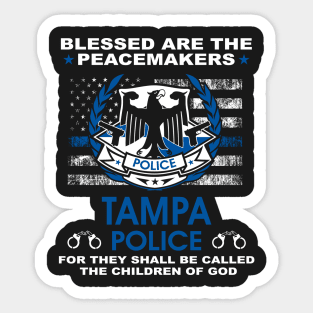 Tampa Police  – Blessed Are The PeaceMakers Sticker